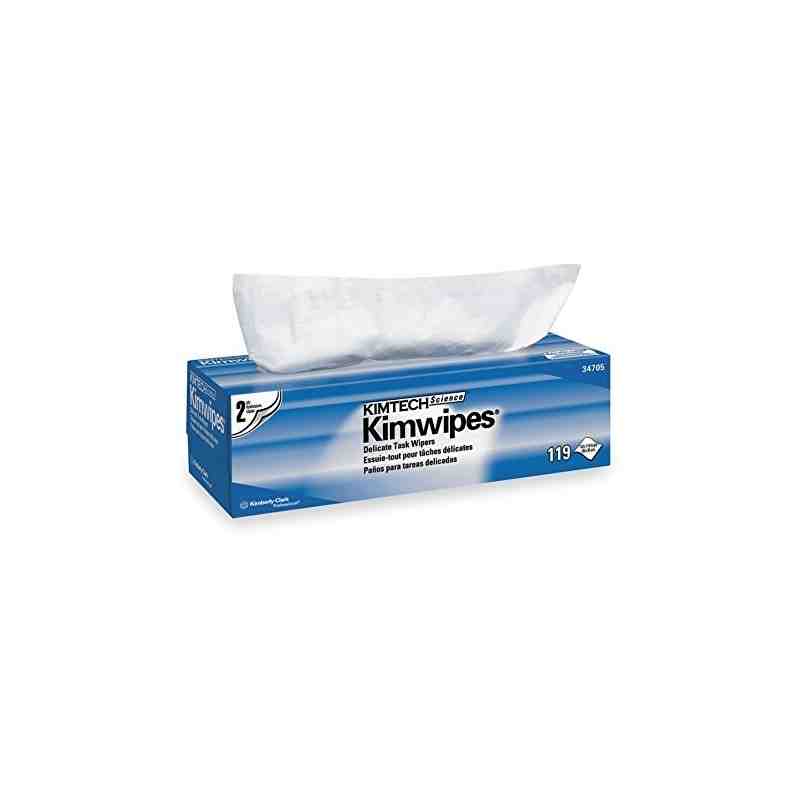 Kimtech 34705 Science™ Kimwipes™ Delicate Task Wipes, Specialty, 12" L x 12" W Qty/Box: 119 - [DefendUse.com] - 34705 - Kimtech®