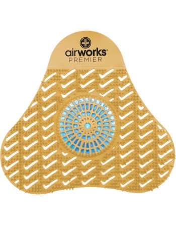 AirWorks® Premier Urinal Screens with Block Box of 12 Citrus Grove - [DefendUse.com] - AWSP231 - Toilet & Urinal