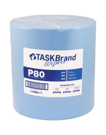 TaskBrand® P80 Premium Series Wipers Each 475 Sheets, 13" x 12"