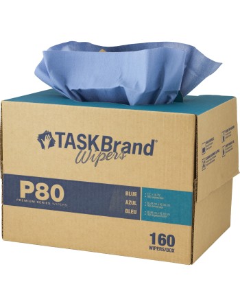 TaskBrand® P80 Premium Series Wipers Box of 160 12" x 16"