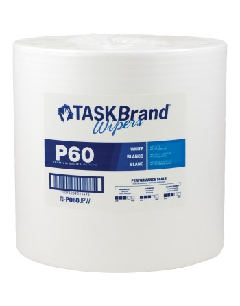 TaskBrand® P60 Premium Series Wipers Each 1100 Sheets, 12" x 13"