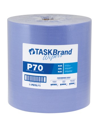 TaskBrand® P70 Premium Series Wipers Each 870 Sheets, 12" x 13"