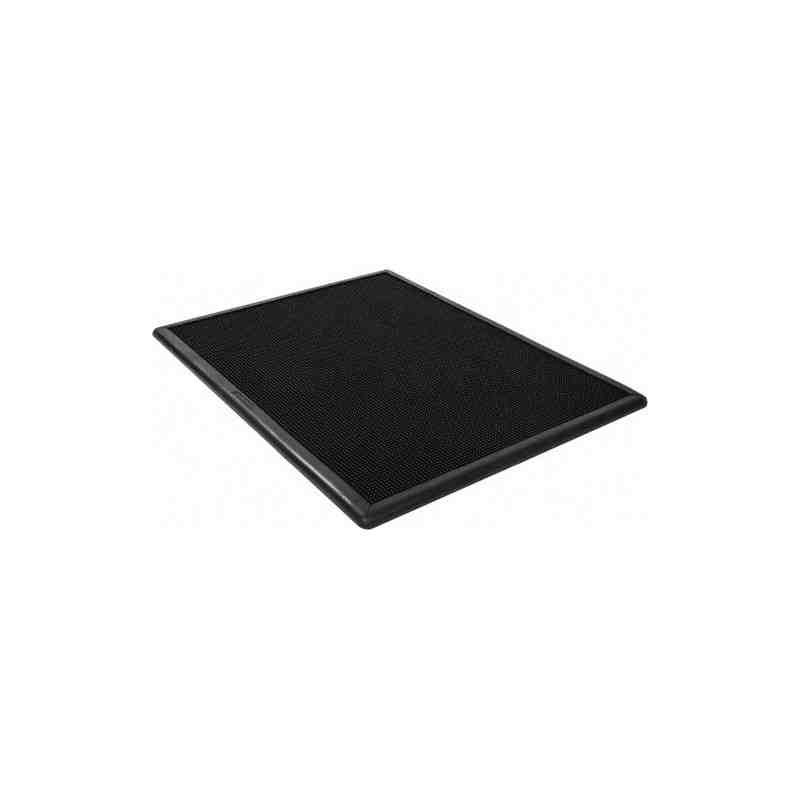 WEARWELL  Sanitizing Footbath Mat No. 222, Rubber, 2' W x 2-2/3' L x 1/2" Thick, Black - [DefendUse.com] - 222.12X24X32BK - Sani