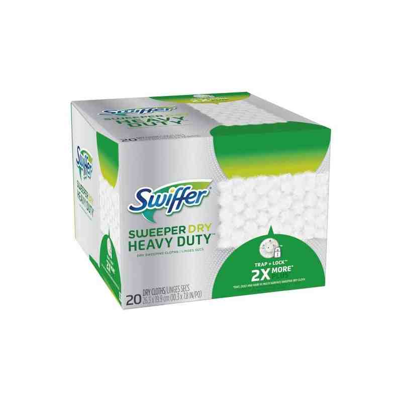 Swiffer® 37000-31821 Sweeper Dry Cloth, White, 12 Packs/Case, 16 Refills/Pack - [DefendUse.com] - 37000-31821 - Swiffer® Cleanin