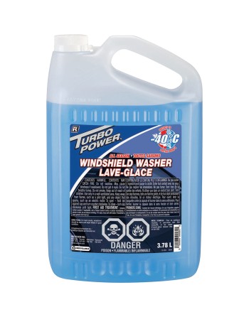 Turbo Power® All-Season & Winter Windshield Washer Fluid, Case of 4, 3.78L