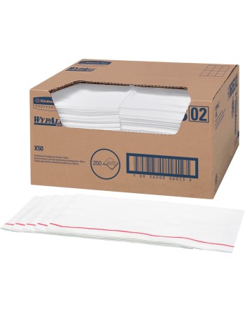 KIMBERLY-CLARK  X50 Food Service Wipers, Specialty/Heavy-Duty, 23-1/2" L x 12-1/2" W - [Cleaning Supplies Canada Discounts] - 06