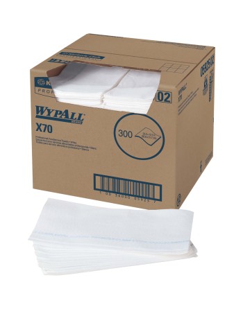 KIMBERLY-CLARK  X70 Foodservice Wipers, Specialty, 23-1/2" L x 12-1/2" W 300/Box - [Cleaning Supplies Canada Discounts] - 05925 