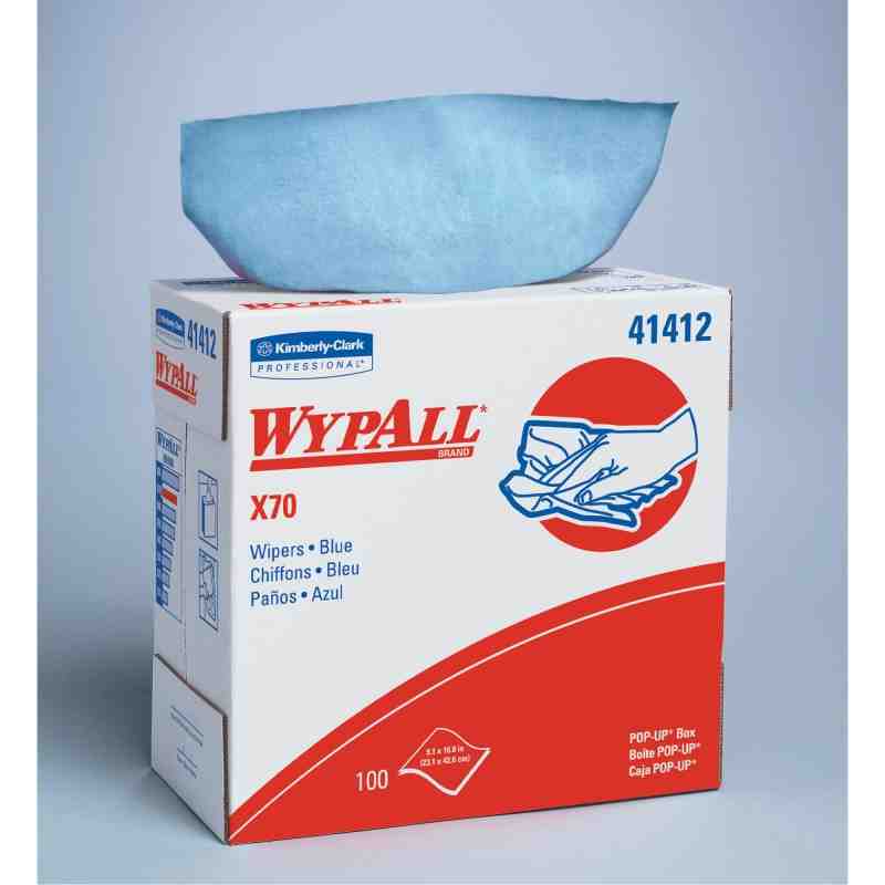 KIMBERLY-CLARK  X70 Wipers, Heavy-Duty, 16-4/5" L x 8-3/4" W 1000 Units/Case: 10 - [Cleaning Supplies Canada Discounts] - 41412 