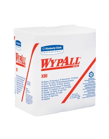 KIMBERLY-CLARK  X80 Wipers, Heavy-Duty, 12-1/2" L x 12" W, 4 X 50 Sheets - [Cleaning Supplies Canada Discounts] - 41026 - [Defen