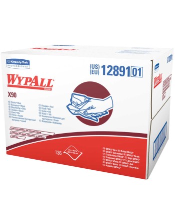 KIMBERLY-CLARK  X90 BRAG* Box Wipers, Heavy-Duty, 11" L x 16-4/5" W Type: Heavy-Duty Length: 11" Width: 16-4/5" - [Cleaning Supp