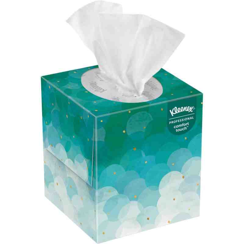 Kleenex® 21270 Upright Facial Tissue, 2 Ply, 7.8" L x 8.3" W, 95 Sheets/Box, 36 Boxes - [DefendUse.com] - 21270 - Kleenex®