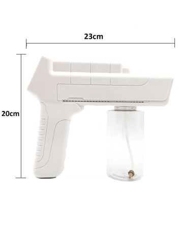 *Rechargeable Blue Light Nanotechnology Cold-Spray Gun Atomizing Disinfection Sprayer, Wireless Spray Machine 350 mL - [DefendUs