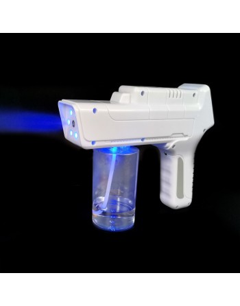 *Rechargeable Blue Light Nanotechnology Cold-Spray Gun Atomizing Disinfection Sprayer, Wireless Spray Machine 350 mL - [DefendUs