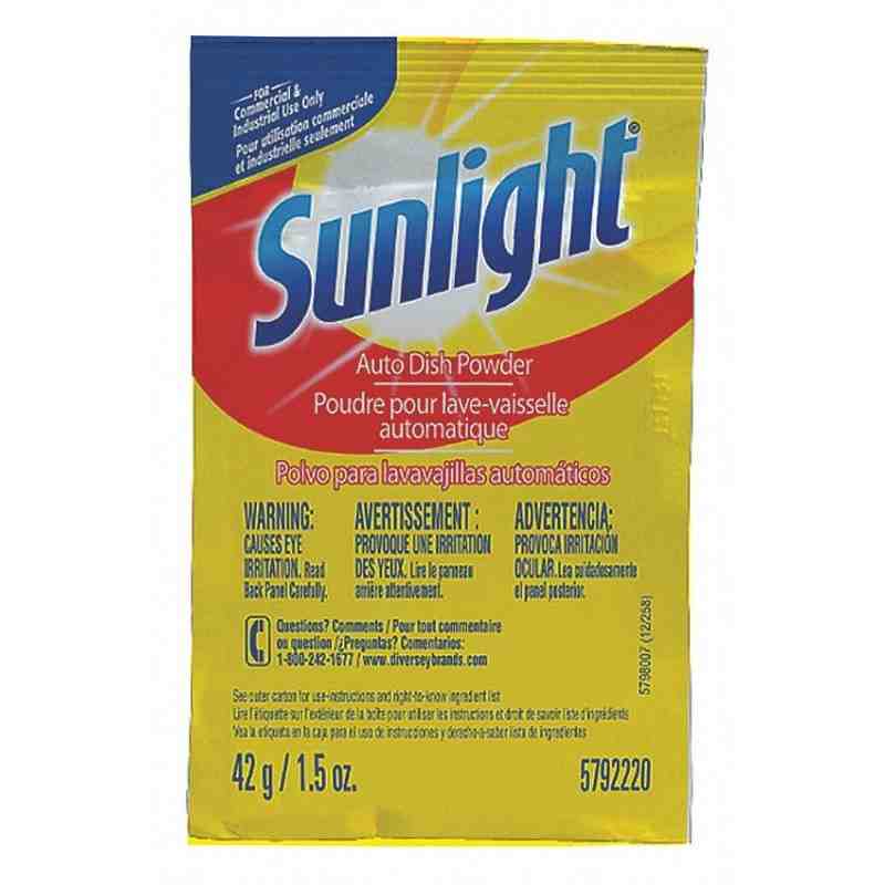 Sunlight® Auto Dish Powder, Hotel Use, Single Packets, Auto Dishwasher Powder, Case of 100 x 1.5 KG Packet - [DefendUse.com] - 5