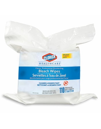 Clorox Commercial Sol Bleach Wipes Refill - 2 Bags x 110ct Wipes - 2