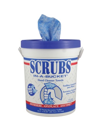 Scrubs In- A- Bucket® Hand Cleaner Towels, 72 Wipes, 12" x 10" - [Cleaning Supplies Canada Discounts] - 42272 - [DefendUse.com]