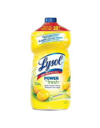 Lysol® 59631-78909 All Purpose Pourable Cleaner - Lemon - 9 x 1.2L, Sold by Case - [DefendUse.com] - 59631-789099 - Lysol® Clean