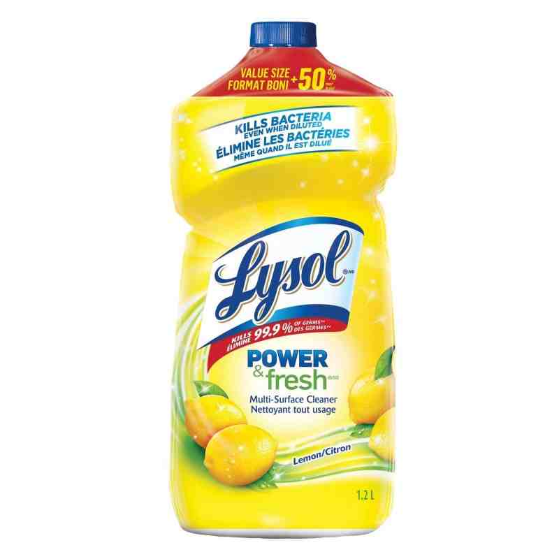 Lysol® 59631-78909 All Purpose Pourable Cleaner - Lemon - 9 x 1.2L, Sold by Case - [DefendUse.com] - 59631-789099 - Lysol® Clean